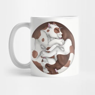 Yin-Yang Cats: Chocolate Bicolor Mug